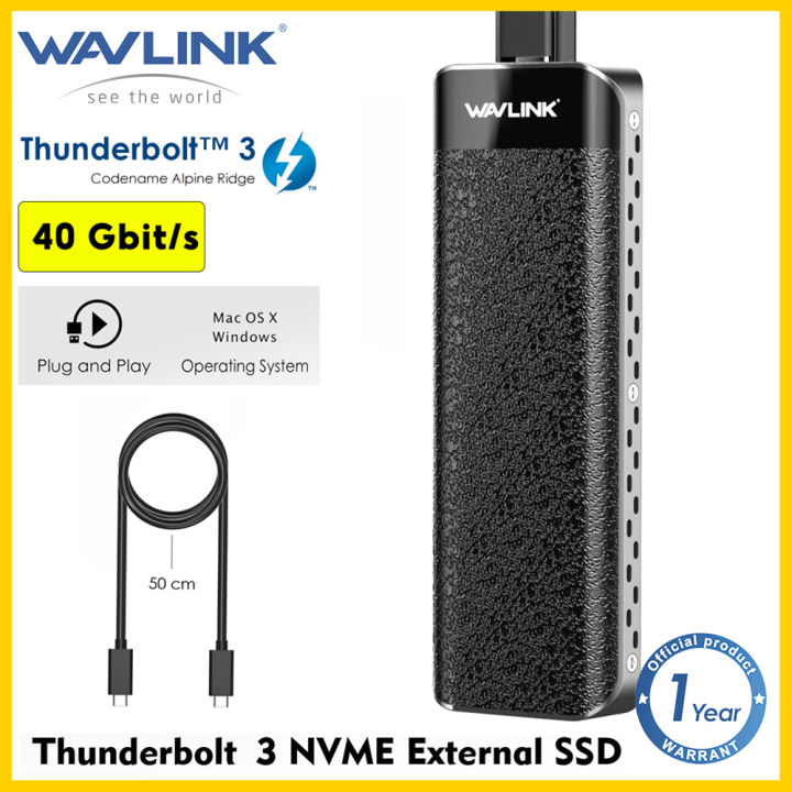 Wavlink Thunderbolt To Nvme Ssd Enclosure Portable Pcie Nvme Ssd