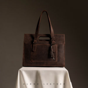 Alona Leather Althea Bag - Totebag Wanita Kulit Sapi Asli Free Random Gift