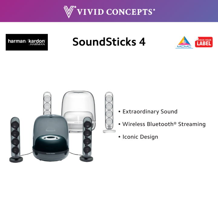 [READY STOCK] Harman Kardon SoundSticks 4 - Wireless Bluetooth Speaker ...