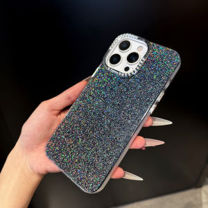 Luxury Glitter Diamond Case for iPhone 16 15 Pro Max 14 16 Plus 11 12 13 Colorful Bling Rhinestone Shockproof Soft TPU Cover