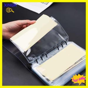XINGK New 6PCS A5 A6 A7 6 Holes 3-layer Double-sided Binder Pockets Transparent Zipper Folders And Side Open Folders Waterproof PVC