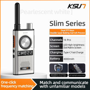 KSUN Walkie Talkie M9 two way radio 8w 8KM UHF 400-470MHZ 4000mah One click frequency matching