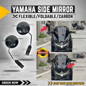 Universal Yamaha Foldable Mirror | Flexible Type | Carbon Skin | Easy Install