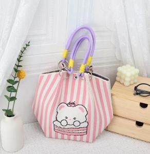 Tas Wanita Tote Bag Rajut Premium Totebag Cewek Korea Kekinian Lucu Bangkok Fashion