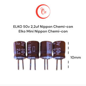 Elko 50v 22uf Mini Elco 22uf 50v Aur Original Isi 50pcs