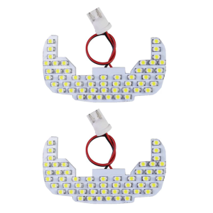 ไฟภายในรถ LED 2ชิ้นไฟโดม LED การขับขี่ตอนกลางคืนความสว่างและรูปร่างงดงามอ่อนสำหรับ JB4 JB23 JB33