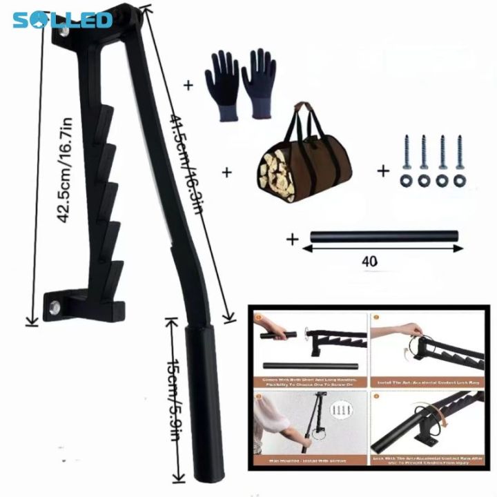 Wood Splitter Wall Mounted Log Splitter Cork Firelighter Separator With