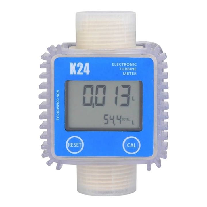 1 PCS Digital K24 Turbine Oil Flow Meter Gauge LCD Flow Meter Chemicals ...
