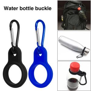 2Pcs Sports Kettle Buckle Outdoor Carabiner Water Bottle Holder Rubber Buckles Hook Camping Hiking Tool