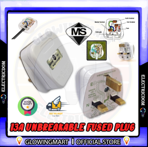 UMS PT130R-S 13A Plug Top Sirim Approved Good Quality