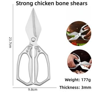 Kitchen Scissors Heavy Duty Japan Stainless Steel Multifunctional Bone Cutting Sharp Accessories PAZU