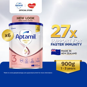 [Bundle of 6] Aptamil Gold+ Immuno-Nutrients Stage 3 Toddler Growing Up Formula Milk Powder 900g