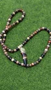 Kalung Kombinasi Kayu Bertuah Terbaru Liontin Pakek Alpaka