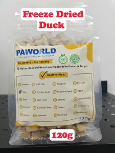 PAWORLD Booster Freeze Dried Premium Cat Dog Treats ( DUCK ) Makanan Kucing Gemok 120g