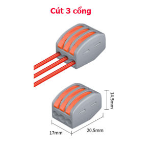 Bộ Cút Nối Dây Điện nhanh PCT Kẹp Nối Dây Điện Nhanh nối dây đơn dây đôi dây ba