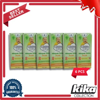Cussons Baby Telon Oil Plus 30ml Per 6 PCs | menghangatkan dan melindungi bayi