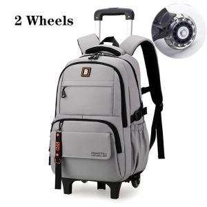 Trolley School Bag with wheels Rolling Backpack for boy Kids Student Wheeled Backpack Trolley book Bag Travel Trolley backpack Luggage