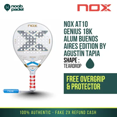 NOX AT10 Genius 18K Alum Buenos Aires 2026 Edition Racket Padel Raket