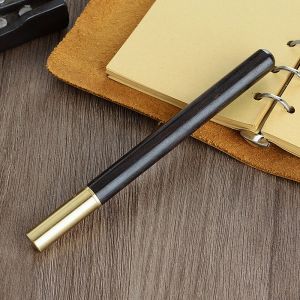 MMLUCK ทนทานสุดๆ หมวกโลหะ เรียบเนียน อุปกรณ์สำนักงาน ปากกาลูกลื่น เครื่องมือการเขียน เครื่องเขียน ธุรกิจ ปากกาสัญญาณ ปากกาทองเหลือง ปากกาโรลเลอร์บอลไม้ ปากกาโรลเลอร์บอล ปากกาเจลโลหะ