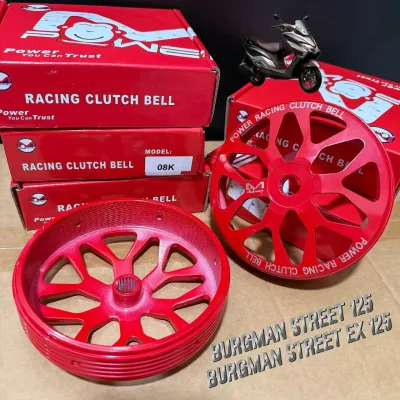M.POWER CLUTCH BELL W/GROOVE (CLICK 125i 150i / MIO I125 / MIO SPORTY / MIO MX125 / Gy6 / AEROX / NMAX / SKYDRIVE CARB / BEAT Fi / BURGMAN STREET / PCX160）REGROOVE BELL
