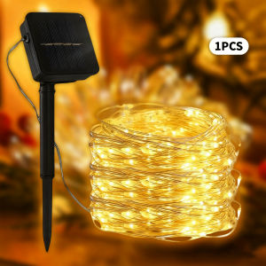 Lampu wayar tembaga luar Christmas tree lights Outdoor Garden decorative copper wire lights