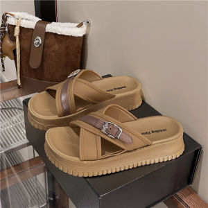 Free Shipping Sandals 2026 New Summer Casual Beach Outdoor Wear With Thick Soles And Buckle Straps