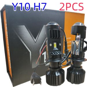 Lampu Laser Hemat Energi Y9 PRO-H4 H7 H11 LED Headlight 120W 12000LM Lampu Mobil Terang untuk Malam