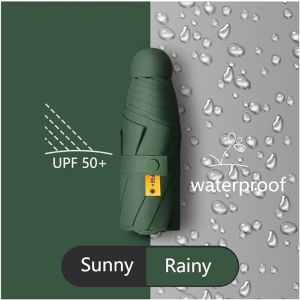 Payung Lipat Buka Tutup Manual Polos Anti UV Windproof 90cm