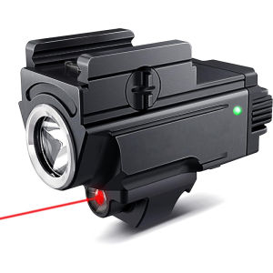 SMR137 Mini 600lm Flashlight Type-C Rechargeable Red and LED Light Combo for 20mm Picatinny Rail