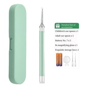 3IN1 LED Light Baby Ear Spoon Ear Picking Tool Ear Wax Remover Cleaner Kit Ear Care Tool
