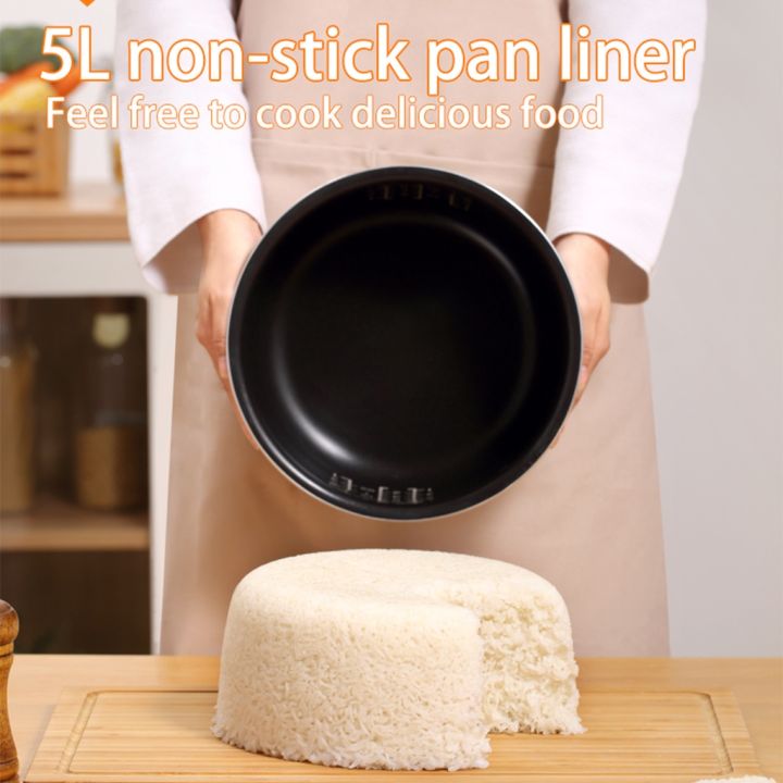 Full%20touch%20screen%20Smart%20Multifunctional%20rice%20cooker%205.0L%20capacity%20non-stick%20pan%20liner%20Timing%20suitable%20for:%205-6%20people%20-%20Image%204