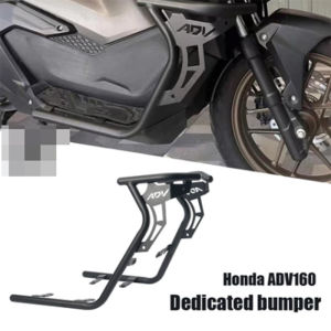 ADV 160 HALF CRASH GUARD MKT / ADV LOGO POWDER COATED SIDE CRASH BUMPER 2 PIECES FOR HONDA ADV160 MOTORCYCLE【Local delivery】COD
