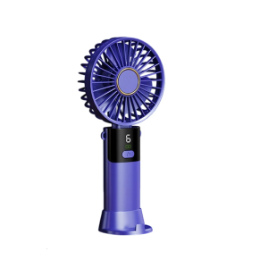 USB Rechargeable Portable Fan Quiet Handheld Mini Fan 5 Speed Setting Cooling Fan for Travel Office Home Birthday Gift