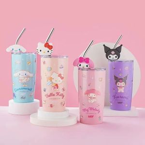 600ml Hellokitty Kuromi Sanrio Kawaii Anime 304 Metal Thermos Cup Straw Straight Cup Male and Female Water Cup Portable Large Capacity Hello Kitty Thermos Hello Kitty Gift Basket - Lazada