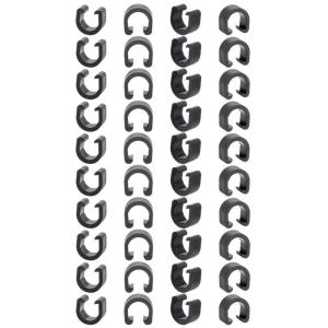 40pcs Bicycles Brake Cables Clip Aluminum Durability Bike Oil Tube Fixed Clamps for Mountain and Road Bikes