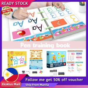 2-6 years Tracing book for Kids for Starter Work Book for Kids Educational Learning Materials for Kids Educational Toys with Erasable Pen Logical Thinking Training Coloring Book for Kids Learning Activities For Kids Children