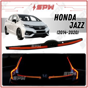 Honda Jazz Fit GK (2014-2020) Trunk LED Rear Garnish Center Third Brake Light DRL Daylight Boot Tail Light Tail Lamp GK5 2014 2015 2016 2017 2018 2019 2020