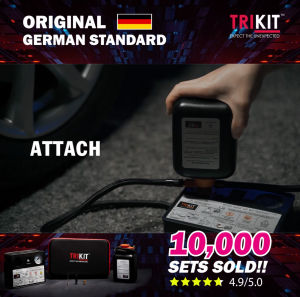 ORIGINAL AIRTIRE Genuine TRIKIT German OEM Tyre Inflator 12V Portable Car Tire Air Pump Compressor Pam Pum Tayar Kereta