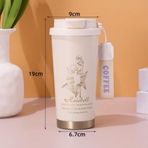 Stainless Steel Insulated Tumbler Portable Insulated Mug with Straw and Handle 710ML Water Bottle Large Capacity