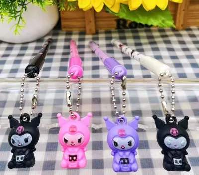 (12pc) pen gantung besi rantai SANRIO CINNAMOROLL KUROMI POMPOMPURIN PENA BALLPEN GEL b 600