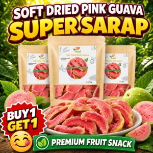 [BUY 1 GET 1] Premium Soft Dried Pink Guava – Sweet & Chewy Fruit Snack