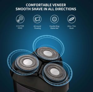 BOMIDI Electric Shaver for Men 2 In 1 Multi-Function Professional Hair Beard Trimmer Kit for Men Rechargeable Razor Wet-Dry Dual Use Washable M5