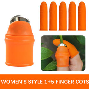 Isi 6pcs Pisau Sarung Jari Jempol Pemotong Pengupas Buah Dan Sayur