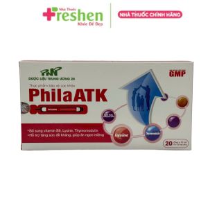 Bổ sung vitamin B6 Lysine Thymomodulin PhiLa ATK hộp 20 ống 10ml Hỗ trợ tăng sức đề kháng giúp ăn ngon miệng.