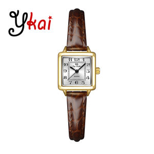 Ykai นาฬิกาผู้หญิงแฟชั่นของแท้นาฬิกาผู้หญิงควอตซ์กันน้ำย้อนยุคเรียบง่ายแบบเกาหลีสี่เหลี่ยมสำหรับนักเรียนมัธยมต้น Tali Kulit Wanita นาฬิกาข้อมือขนาดเล็กสำหรับผู้หญิง1772