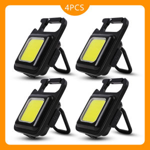 2/4/6 PCS Đèn Pin Móc Khóa 3 Trong 1 Có Thể Bỏ Túi Tích Hợp Mở Bia Móc Chìa Khóa / Đèn Làm Việc LED COB Nhỏ Di động để Cắm Trại đọc Sách Những Dịp Khẩn Cấp