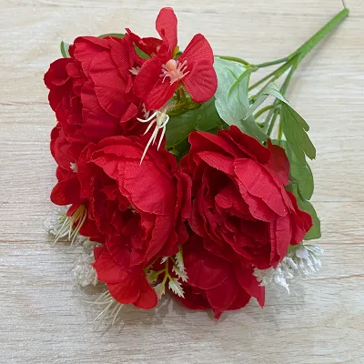 BUNGA ARTIFICIAL PEONY ZQ2 DAYSI SALJU B8082 BUNGA PLASTIK DEKORASI BUKET