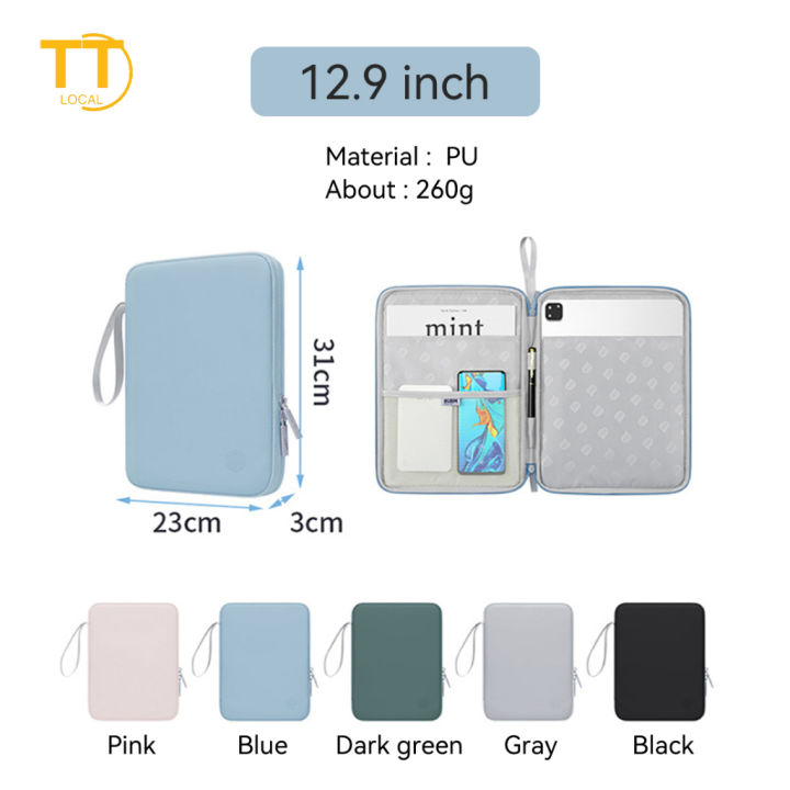 Tri-Town%20Portable%20Tablet%20Bag%2010.9/12.9-inch%20Multi%20Pocket%20iPad%20Case%20Handbag%20Color%20Shockproof%20Bag%20-%20Image%209