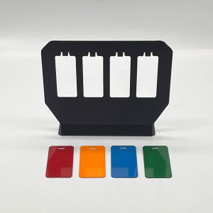 Four target clear metal shooting sound fan moving shooting target water bomb plastic pellets