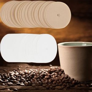 WANGCAI 200Pcs 3.75 Inch Percolator Coffee Filters Natural Unbleached Round Coffee Filter Paper Convenient Disposable Coffee Maker Filters Home Office Use